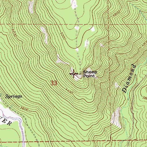 Topographic Map of Sheep Point, WA