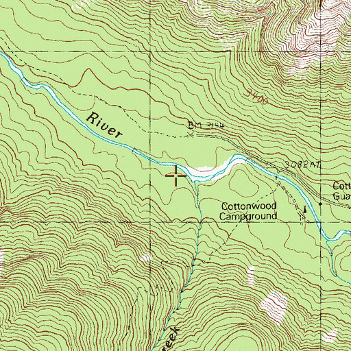 Topographic Map of Shetipo Creek, WA