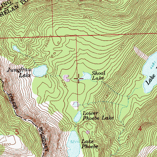 Topographic Map of Shoal Lake, WA