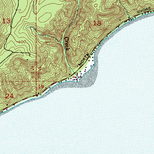 Topographic Map of Shoofly Creek, WA