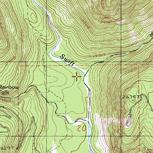Topographic Map of Shuksan Creek, WA