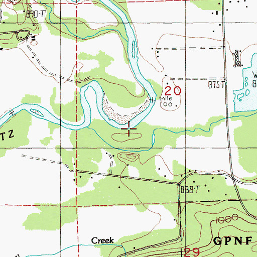 Topographic Map of Siler Creek, WA