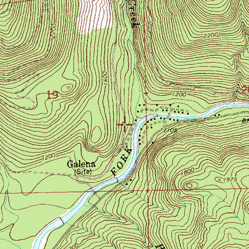 Topographic Map of Silver Creek, WA