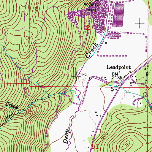 Topographic Map of Silver Creek, WA