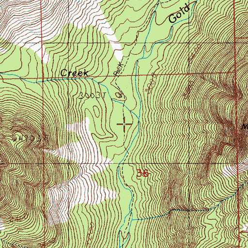Topographic Map of Silver Creek, WA