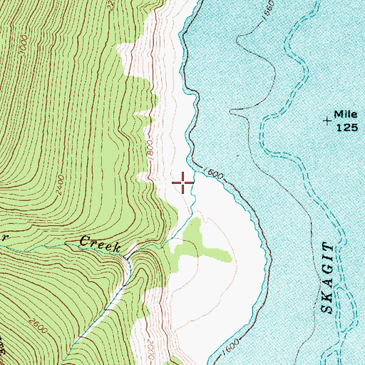 Topographic Map of Silver Creek, WA