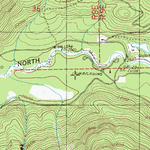 Topographic Map of Silver Fir Campground, WA