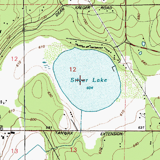 Topographic Map of Silver Lake, WA