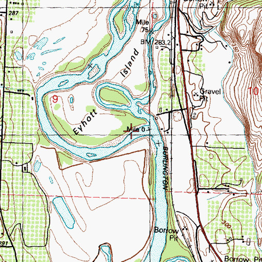 Topographic Map of Similkameen River, WA