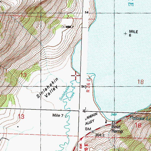 Topographic Map of Sinlahekin Valley, WA