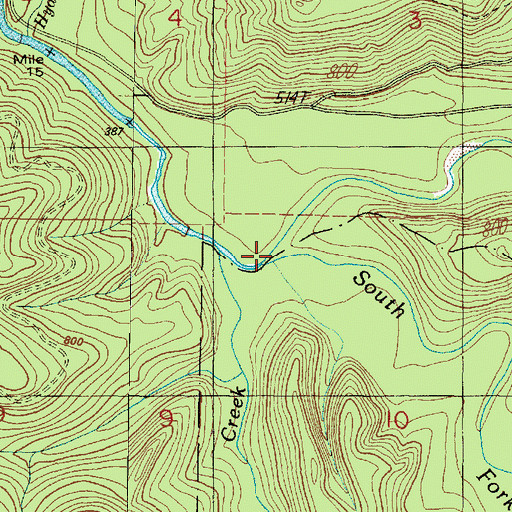 Topographic Map of Sitkum River, WA