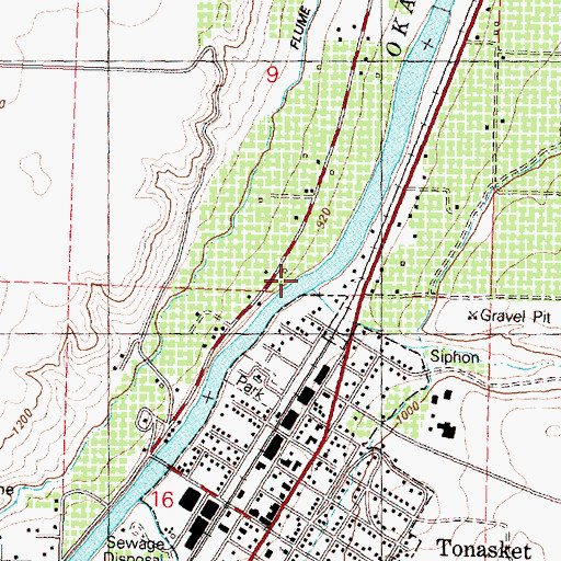 Topographic Map of Siwash Creek, WA