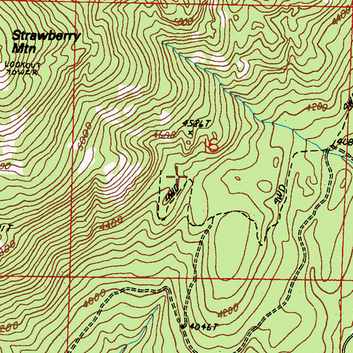 Topographic Map of Sixmile Spring (historical), WA