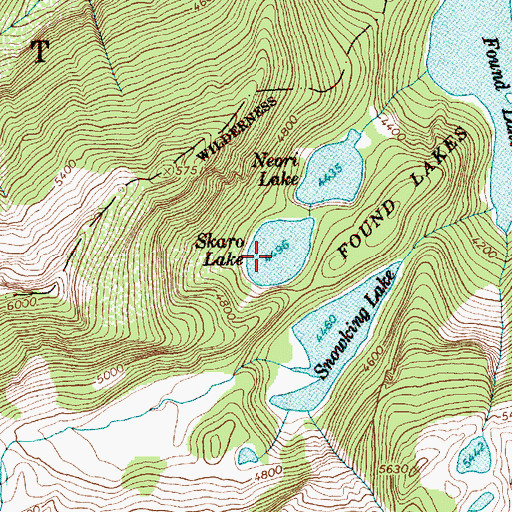 Topographic Map of Skaro Lake, WA