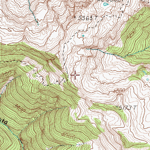 Topographic Map of Skyline Trail (historical), WA