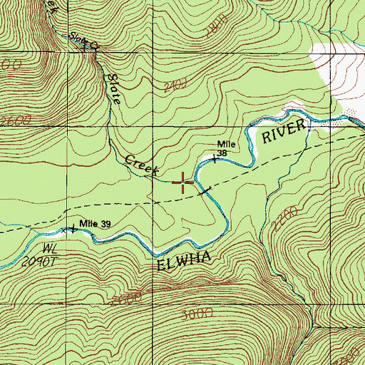 Topographic Map of Slate Creek, WA