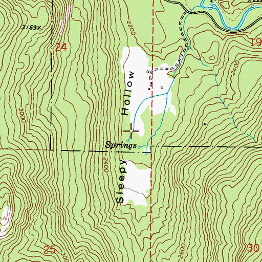 Topographic Map of Sleepy Hollow, WA