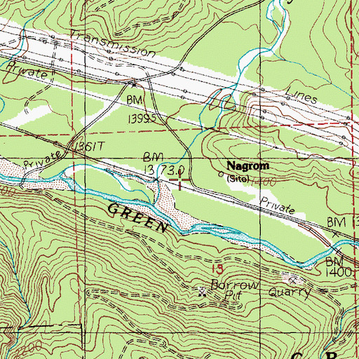 Topographic Map of Smay Creek, WA