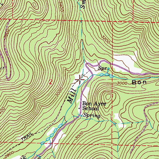 Topographic Map of Smith Creek, WA