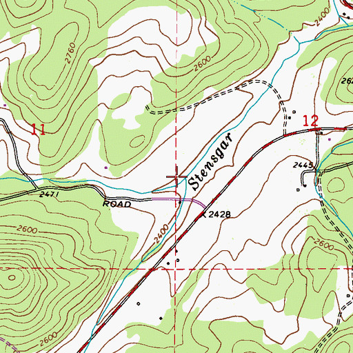 Topographic Map of Smith Creek, WA