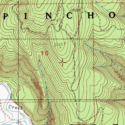 Topographic Map of Smith Creek Butte Trail, WA