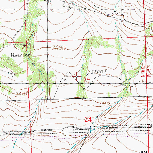 Topographic Map of Snag Canyon, WA