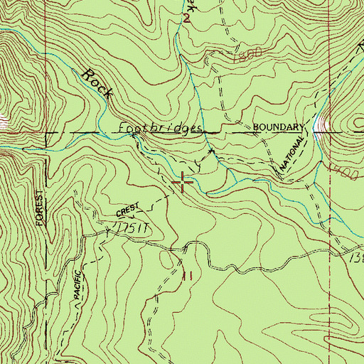 Topographic Map of Snag Creek, WA