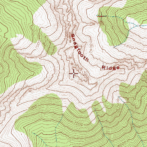 Topographic Map of Snagtooth Ridge, WA