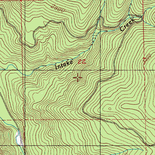 Topographic Map of Snowshoe Butte Trail, WA