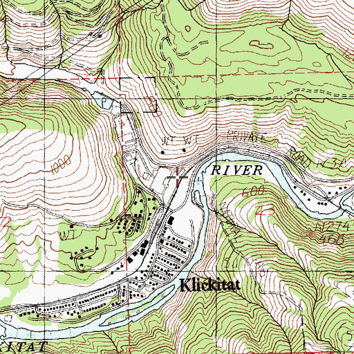 Topographic Map of Snyder Canyon, WA