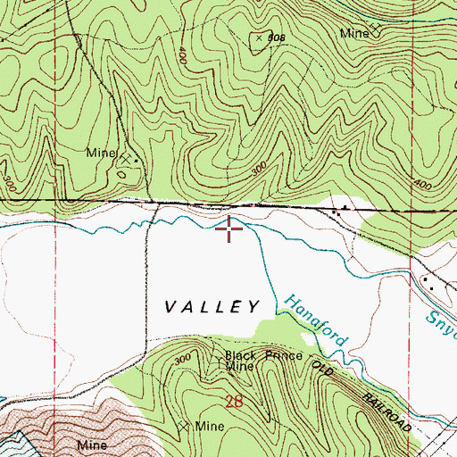 Topographic Map of Snyder Creek, WA