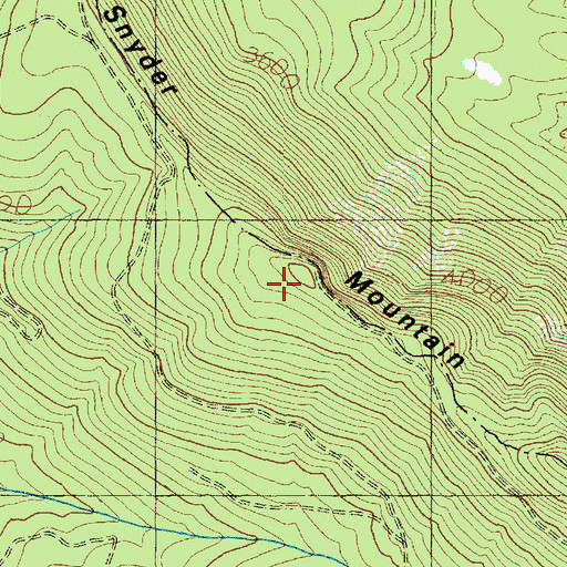 Topographic Map of Snyder Mountain, WA
