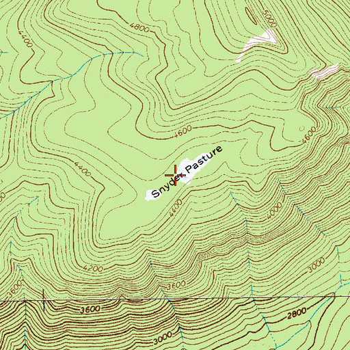 Topographic Map of Snyder Pasture, WA