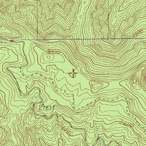 Topographic Map of Soda Peaks Trail, WA