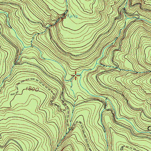 Topographic Map of Sorehead Creek, WA
