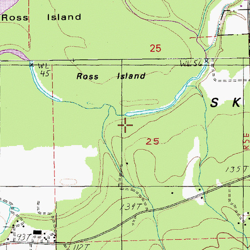 Topographic Map of Sorenson Creek, WA