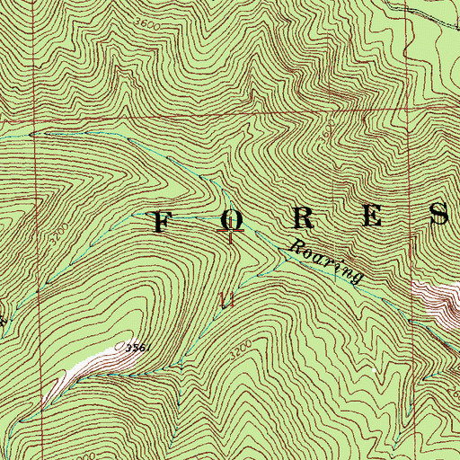 Topographic Map of Sourdough Creek, WA