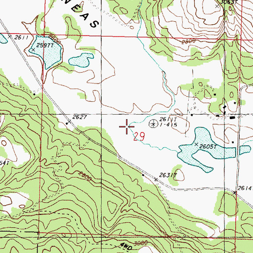 Topographic Map of Sourdough Creek, WA