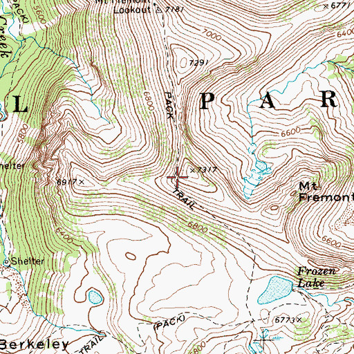 Topographic Map of Sourdough Mountains, WA