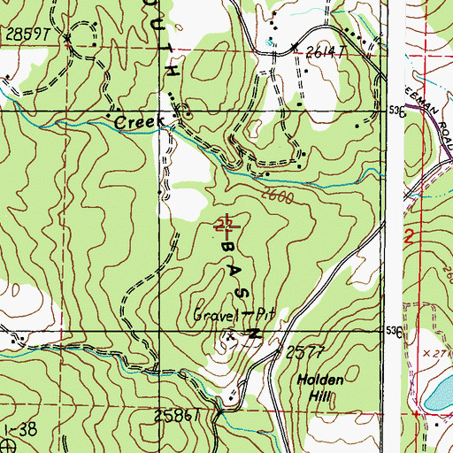 Topographic Map of South Basin, WA