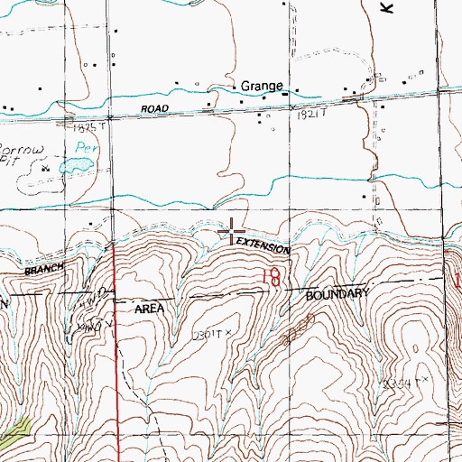 Topographic Map of South Branch Extension, WA