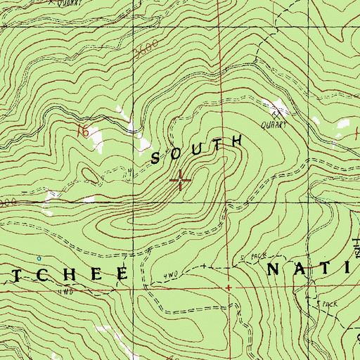 Topographic Map of South Cle Elum Ridge, WA