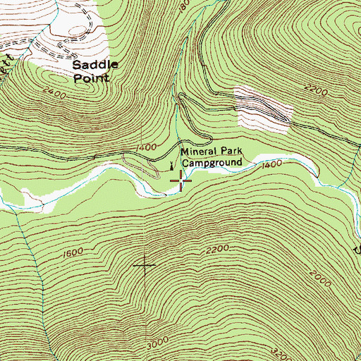 Topographic Map of South Fork Cascade River, WA