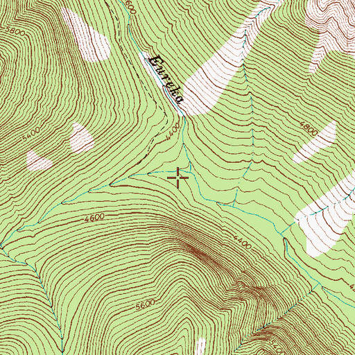 Topographic Map of South Fork Eureka Creek, WA