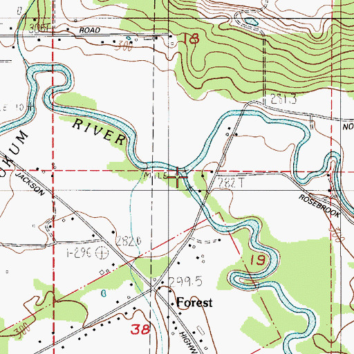 Topographic Map of South Fork Newaukum River, WA