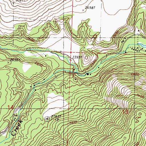 Topographic Map of South Fork Salmon Creek, WA