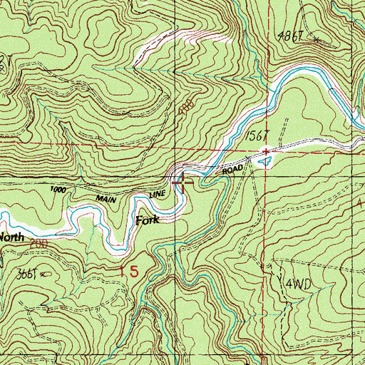 Topographic Map of South Fork Sekiu River, WA
