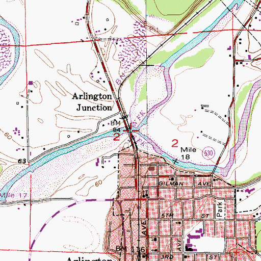 Topographic Map of South Fork Stillaguamish River, WA