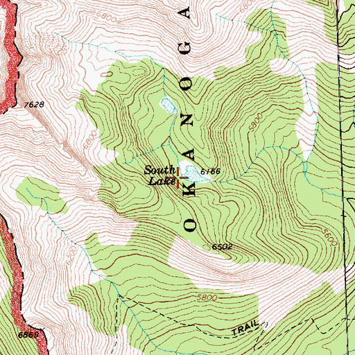 Topographic Map of South Lake, WA