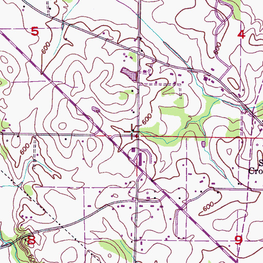 Topographic Map of New Home Baptist Church, AL